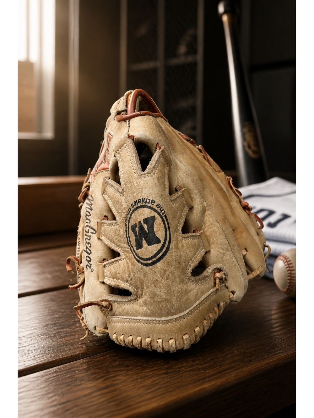 Baseball Glove MacGregor KSB4 Pro Lock Full Grain Leather RHT Tan